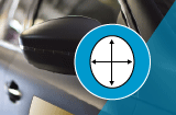 Fahrzeug-Klebefolie für Trockenverklebung (mit Luftkanal) oval (oval konturgeschnitten)