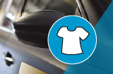 Hochwertige Autotür-Magnetfolie in Shirt-Form